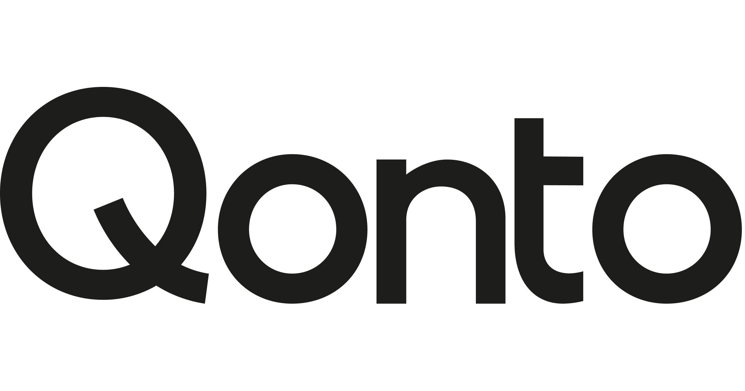 Illustratie: Qonto logo black