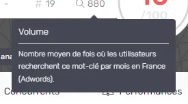 Ancien texte de l'info-bulle Volume dans l'Editor