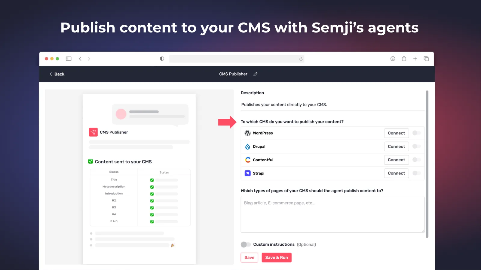 Agent CMS Publisher