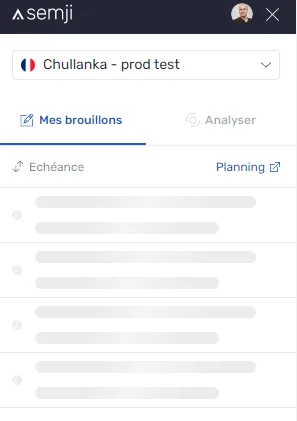 État de chargement fantôme dans l'extension