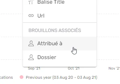 Filtres dossier et rédacteur dans Reports