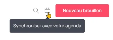 Emplacement du lien iCal dans le Planning
