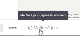 Loader pendant la mise à jour de la page