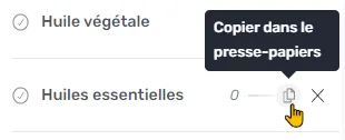 Copie d'un terme associé