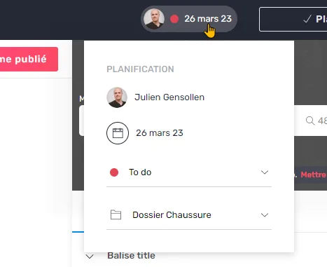 Nouvelles options de planification avec le sélecteur de dossier