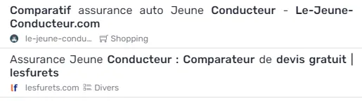 Title se terminant par le nom de domaine