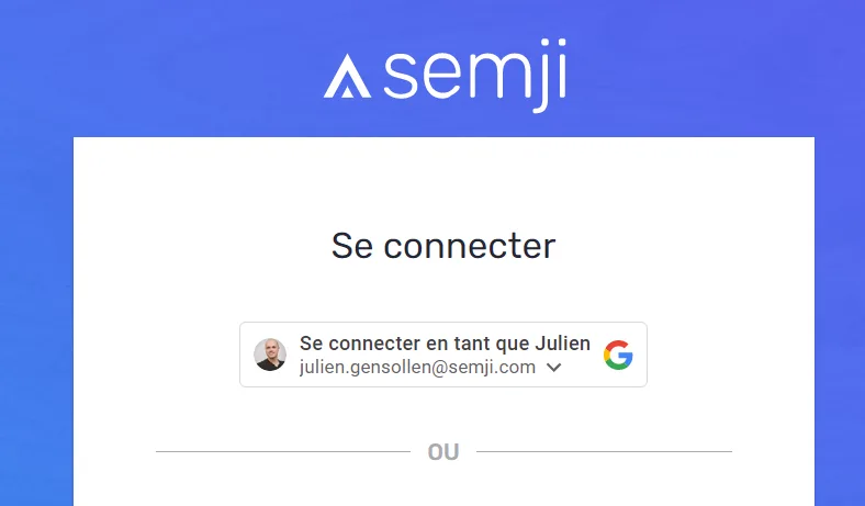Nouveau bouton Google Identity