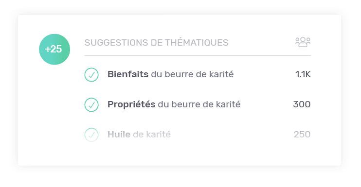 contenu article suggestion thematiques audience