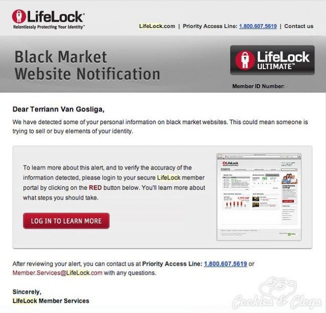 lifelock Usurpation d’identité et homonymie sur internet