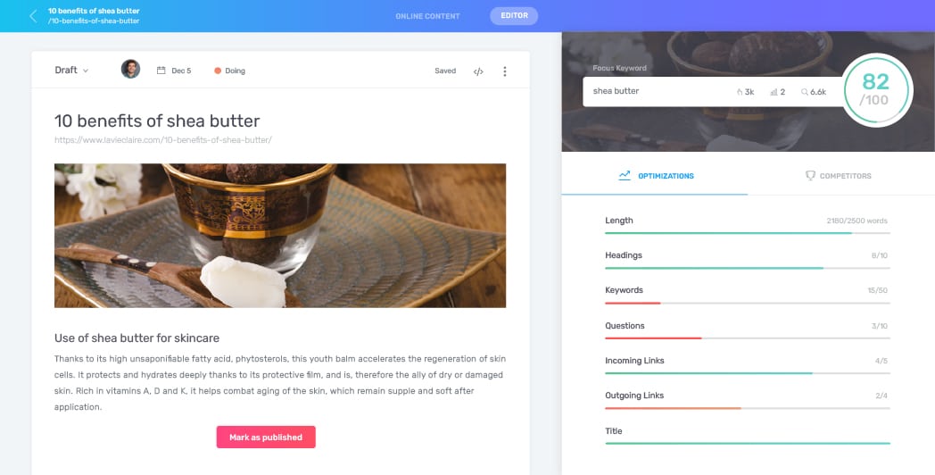 optimized content Semji Platform optimizations