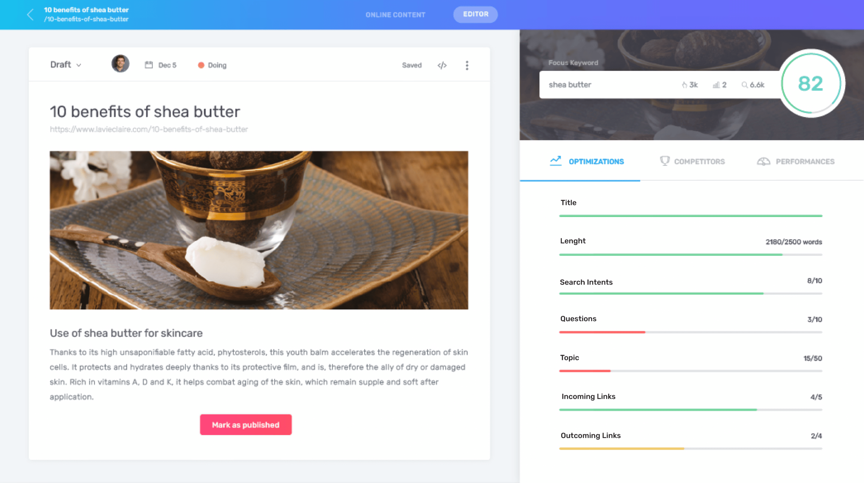 optimized content Semji Platform optimizations