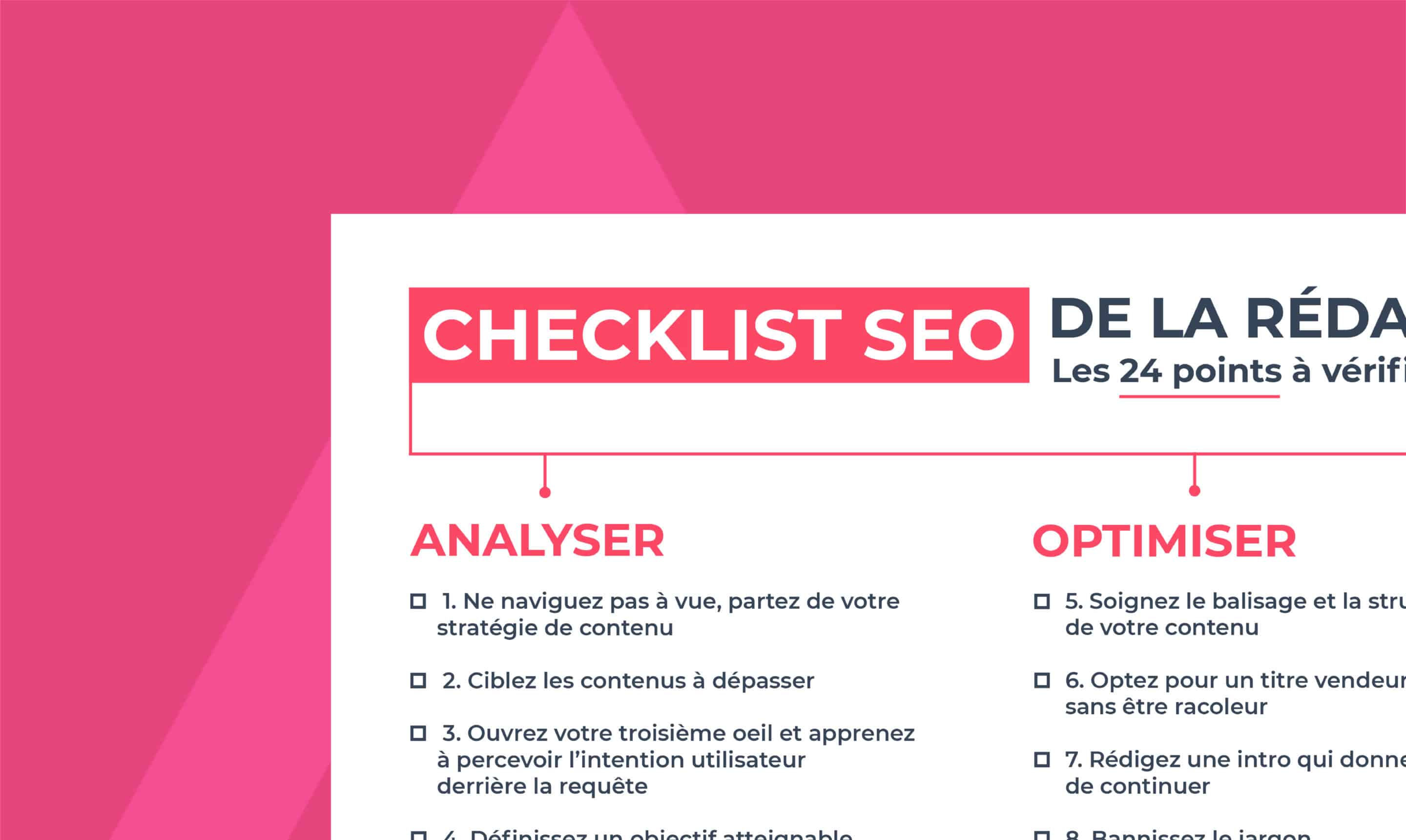 L’ultime Checklist SEO de la rédaction web 2021