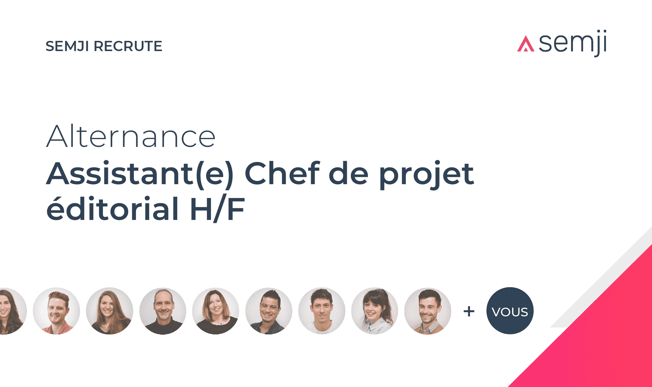 Assistant(e) chef de projet édito