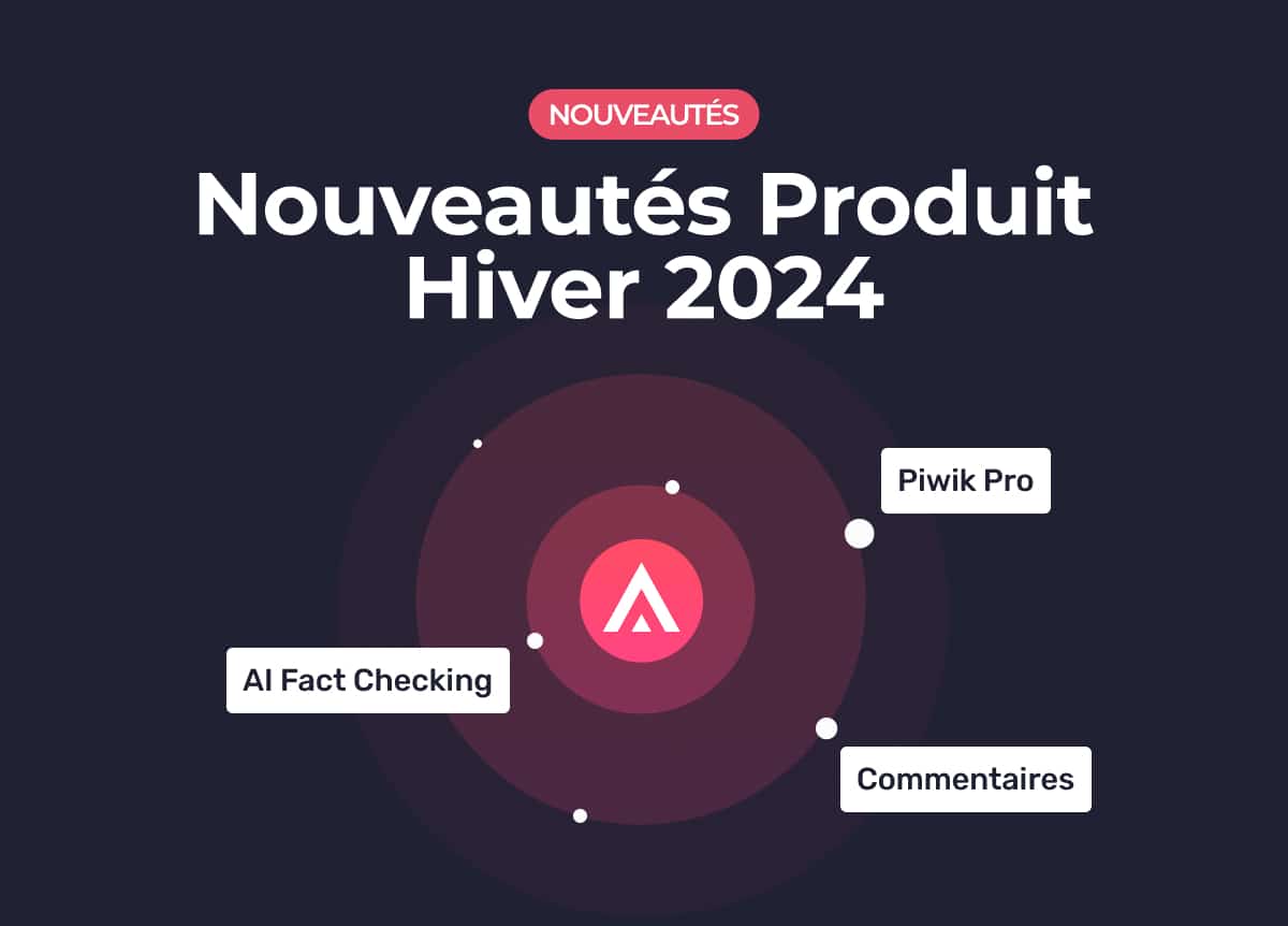 Hiver 2024 – Les nouveautés Semji : AI Fact Checking, Piwik PRO, nouveau système de commentaires et nouveaux marchés