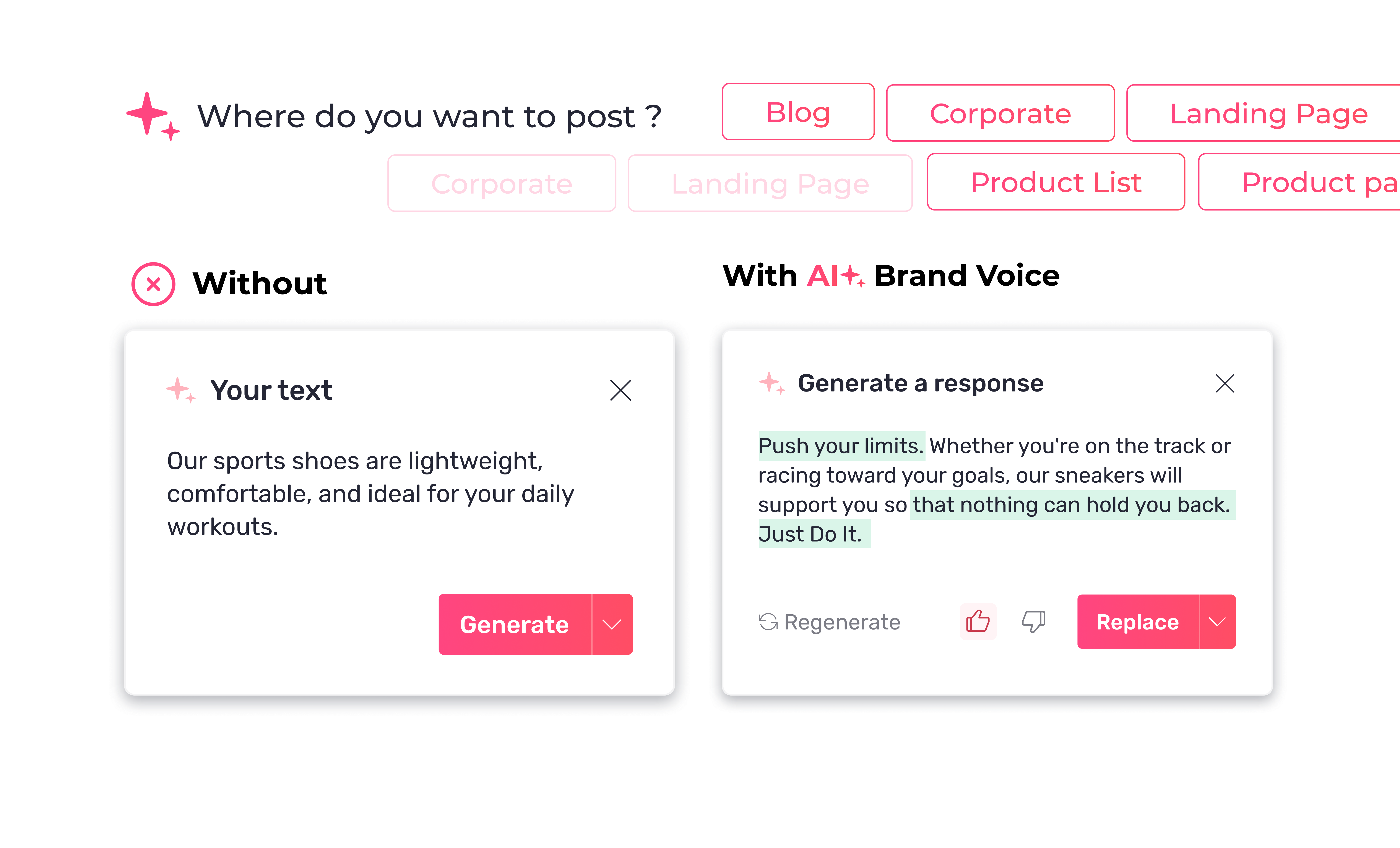 brand voice example