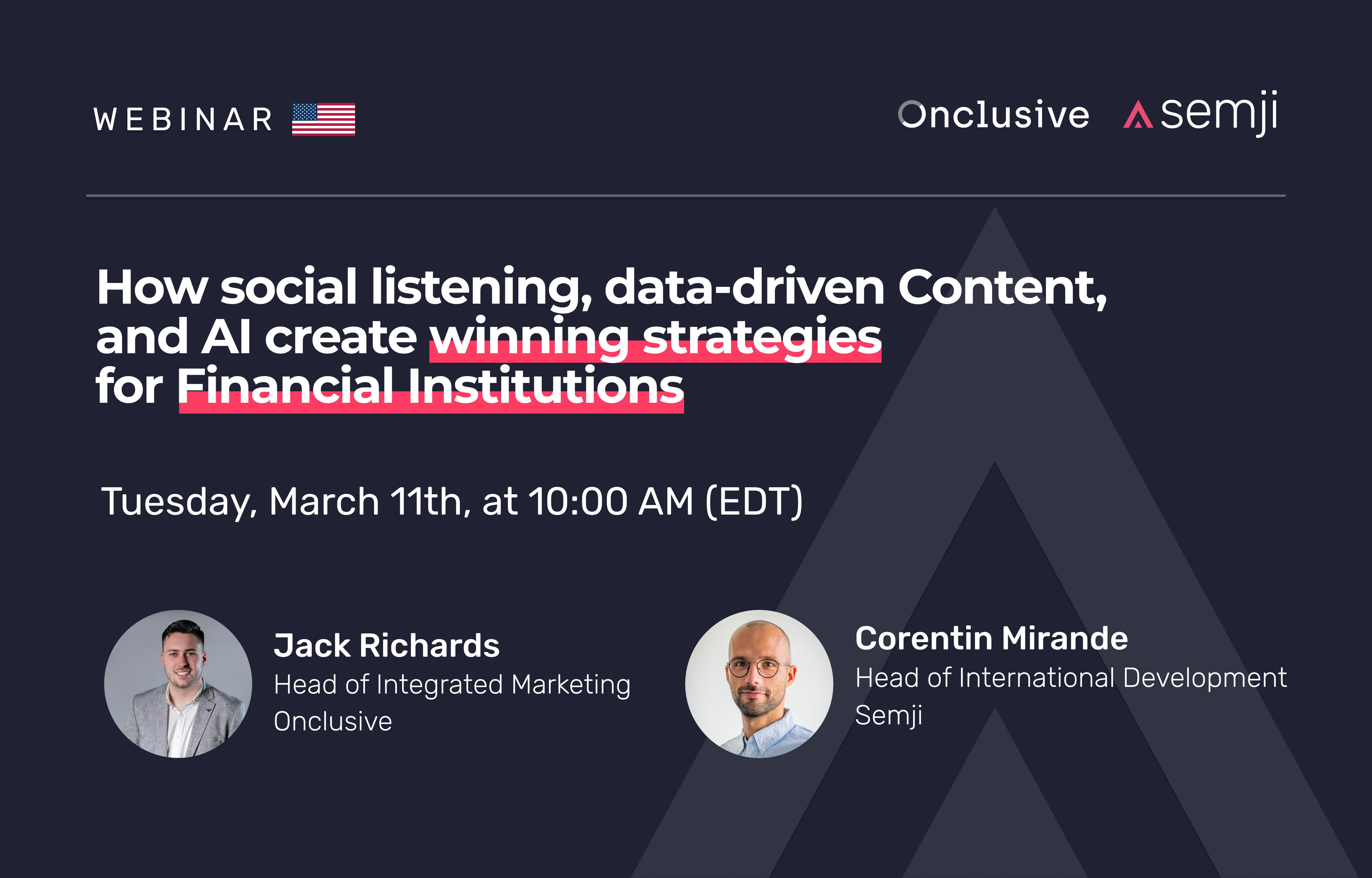 Webinar – How social listening, data-driven Content, and AI create winning strategies for Financial Institutions