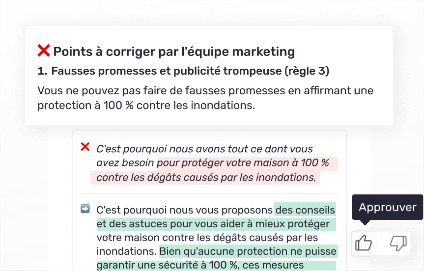 Appliquez les recommandations