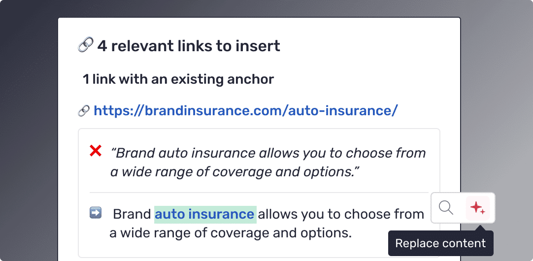 Internal linking checker