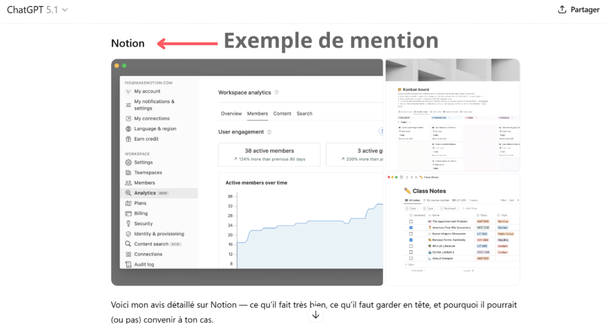 exemple de mention chatgpt